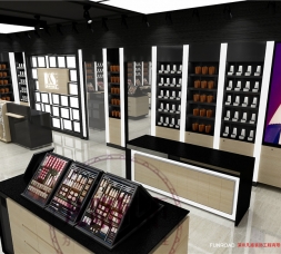 Judy剛果化妝品店展架、展柜定制項目