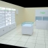 簡約流行3D化妝品展示柜臺設計效果圖