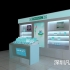 商場(chǎng)柜臺(tái)式化妝品展示柜陳列定制款2D效果圖