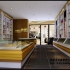 品牌店美妝木質(zhì)烤漆化妝品展示柜臺設(shè)計(jì)效果圖-可來圖訂制