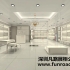 歐式簡約木質烤漆化妝品展示柜臺設計陳列效果圖-可訂制