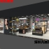 免稅店彩妝品化妝品展示柜臺設計陳列效果圖