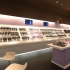 化妝品店木質烤漆定做彩妝展示柜設計案例效果圖
