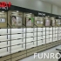 現(xiàn)場化妝品柜臺展示效果，展示柜實(shí)物效果圖
