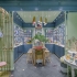 小清新風格的化妝品展柜